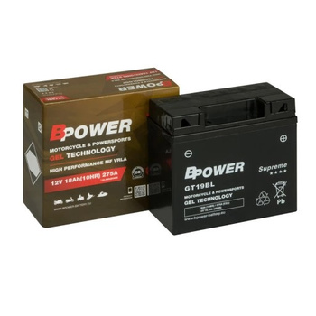 Akumulator Wzmocniony Bpower GEL GT19BL (YT19BL-BS, 51913)  18Ah 275A