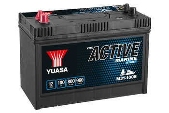 AKUMULATOR YUASA ACTIVE MARINE START 100Ah 750A DO ŁODZI