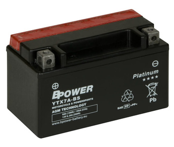 Akumulator Bpower YTX7A-BS 6Ah 105A YTX7A AGM