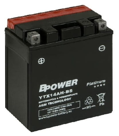 Akumulator Bpower YTX14AH-BS 12Ah 210A