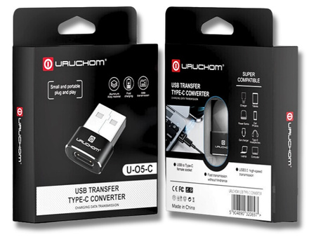 Uruchom Adapter Przejściówka Konwerter USB 3.0 USB-C do USB-A TRANSMISJA 5Gb/s (500 MB/s)