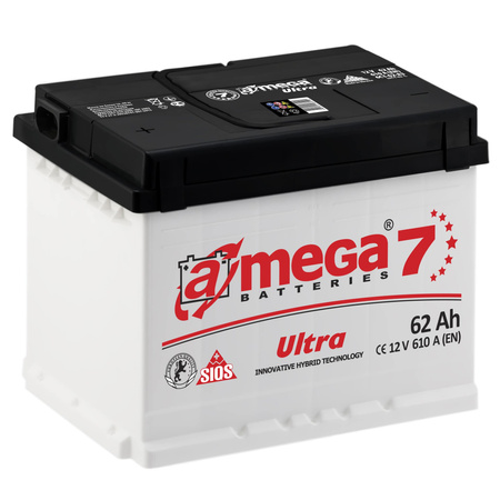 Akumulator 62Ah 610A Amega Ultra 7