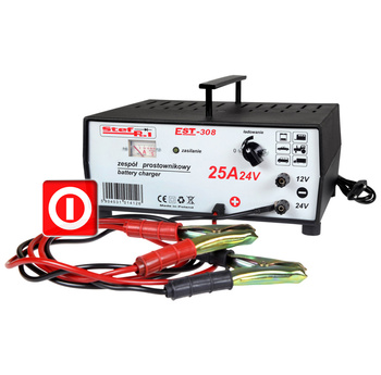 Prostownik STEF-POL EST-308 12/24V 25A