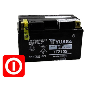 YUASA YTZ10S TTZ10S-BS 8,6 Ah 190A R1 R6 CBR