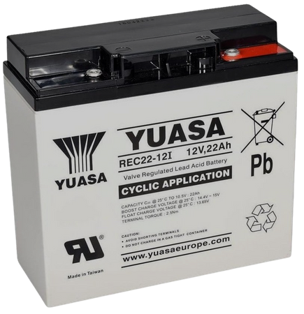 AKUMULATOR YUASA REC22-12 12V 22Ah UPS