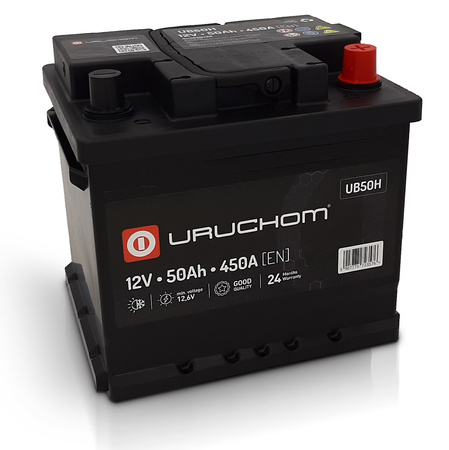 Akumulator Uruchom Black 50Ah 450A UB50H