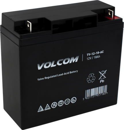 Akumulator VOLCOM 12V 18Ah AGM TV-12-18-AC