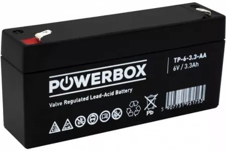 Akumulator Powerbox 6V 3.3Ah VRLA AGM TP-6-3.3-AD