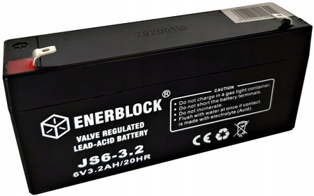 Akumulator ENERBLOCK 6V 3,2AH JS6-3.2 żelowy AGM