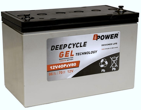 Akumulator trakcyjny  Bpower OPzV 12V4OPzV80 12V 86Ah