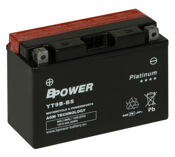 Akumulator Bpower YT9-BS 8Ah 120A AGM YTX9