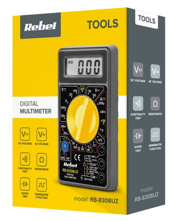 Miernik uniwersalny Rebel Tools RB-830BUZ