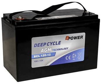 Akumulator trakcyjny Bpower BCL120-12 12V 120Ah