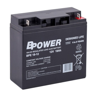 AKUMULATOR 12V 18AH BPOWER BPE 18-12 ŻEL ŻELOWY AGM
