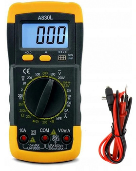 Miernik multimetr uniwersalny LCD A830L