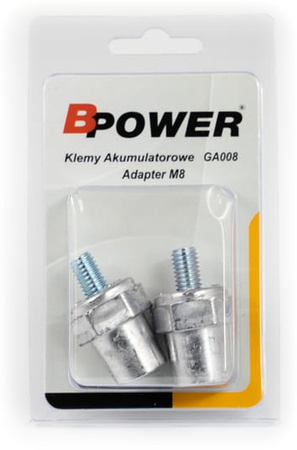 Adapter M8 GA008 komplet +/- K12