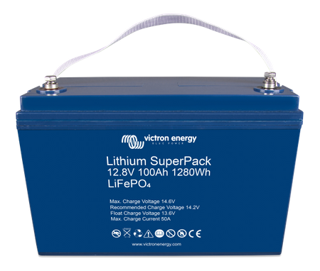 Akumulator Victron Super Pack 12,8V 100Ah 1280Wh (M8)  litowo-jonowy (LiFePO4)