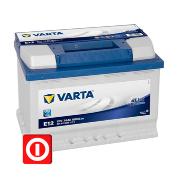 AKUMULATOR VARTA BLUE 74 Ah 680A L+