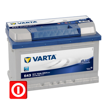 AKUMULATOR VARTA BLUE 72Ah 680A P+ FORD