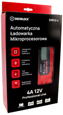 ŁADOWARKA PROSTOWNIK Enerblock ENR12-4 12V 4A