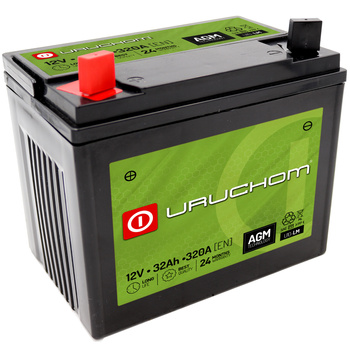 Akumulator Uruchom 12V 32Ah 320A U1L AGM L+ do kosiarki traktorka U10-LM