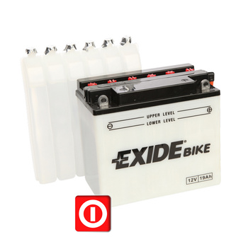 Akumulator motocyklowy Exide YB16-B 19Ah 190A