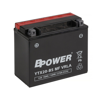 Akumulator Bpower AGM YTX20-BS 18Ah 270A