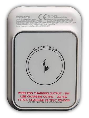 Apple MagSafe PowerBank 10000mAh 15W z ładowaniem bezprzewodowym Uruchom Biały