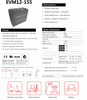 Akumulator ENERBLOCK 12V 155AH EVM12-155 AGM Traction