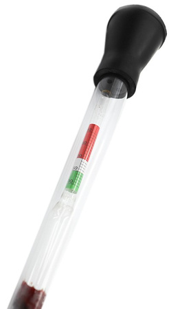 AREOMETR Szklany DO OBSŁUGI AKUMULATORÓW pomiaru elektrolitu