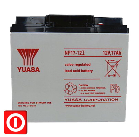 YUASA NP17-12 AGM 12V 17Ah UPS BUFOROWA