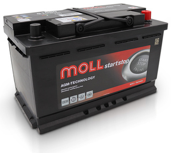 Akumulator Moll 80Ah 800A AGM Start Stop