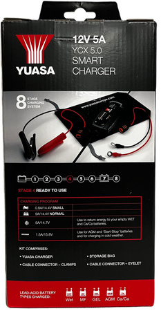 ŁADOWARKA PROSTOWNIK YUASA YCX 5.0 12V 5A