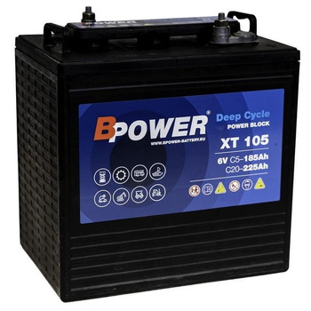 Akumulator trakcyjny  Bpower XT105 6V 225Ah LIGHT-TRACTION