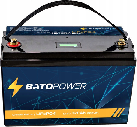 Akumulator BatoPower 12V 120AH 1536Wh LiFePO4 Litowy