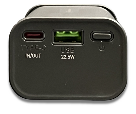 POWERBANK 10000mAh 22.5W QC3.0 QC4.0 PD3.0 USB1 USB-C Czarny