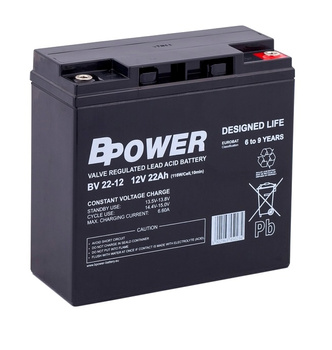 AKUMULATOR BPower BV 22-12 22Ah 12V AGM