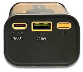 POWERBANK 10000mAh 22.5W QC3.0 QC4.0 PD3.0 USB1 USB-C Żółty