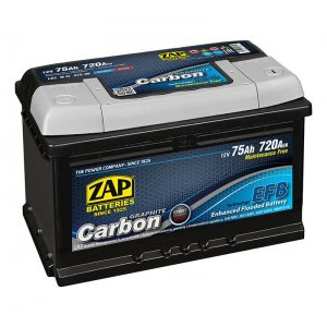 Akumulator ZAP Carbon 75Ah 720A EFB 57508