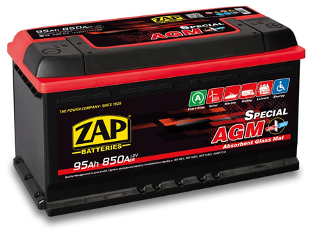 Akumulator ZAP Special 95Ah 850A AGM