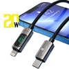 Kabel USB C LIGHTNING Apple IPHONE Szybki 20W Z WYŚWIETLACZEM 1M Uruchom