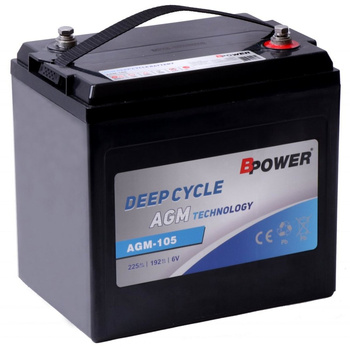 Akumulator trakcyjny  Bpower AGM-105 6V 225Ah
