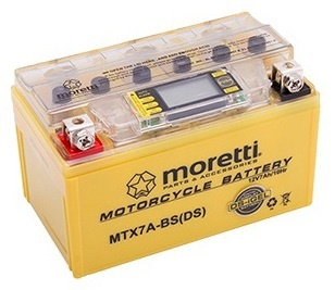 AKUMULATOR Moretti (iGel) MTX7A-BS 7Ah 90A AGM z wyświetlaczem