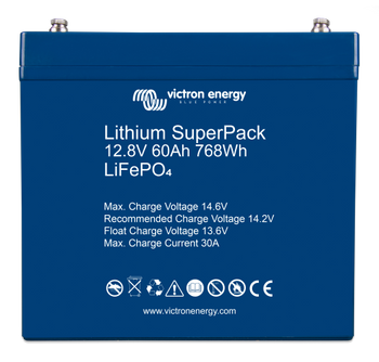 Akumulator Victron Super Pack 12,8V 60Ah 768Wh (M6)  litowo-jonowy (LiFePO4)