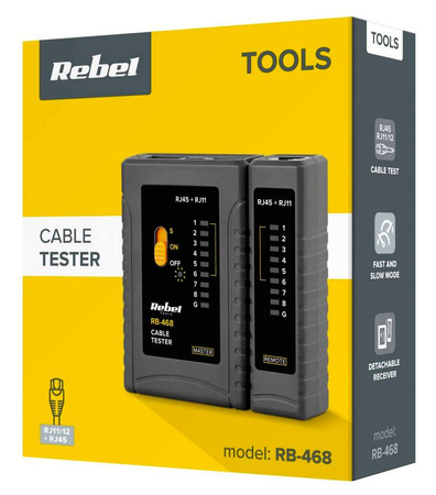 Tester linii telefonicznych oraz internetowych Rebel Tools RB-468