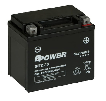 Akumulator Wzmocniony Bpower GEL GTZ7S (YTZ7S-BS)  6Ah 130A