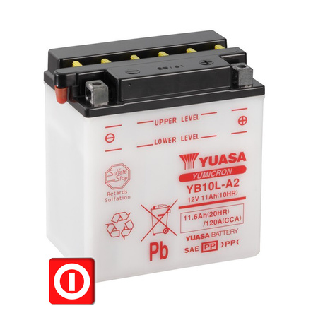 Akumulator Yuasa YB10L-A2 11.6Ah 120A