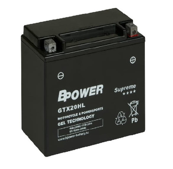 Akumulator Wzmocniony Bpower GEL GTX20HL (YTX20HL-BS)  18Ah 310A