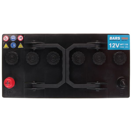 Akumulator trakcyjny Bars TRIO Deep Cycle 12V 130Ah GC12 DC 345*175*285 (6PT110) Bars SEMI125