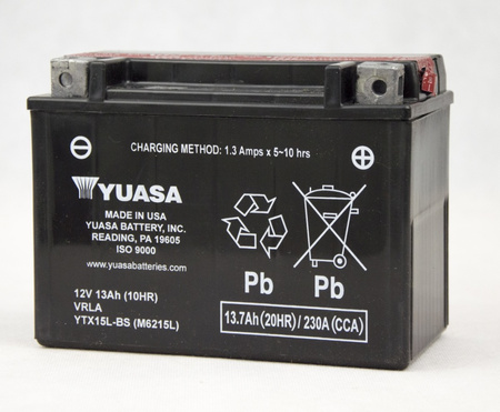 Akumulator Yuasa YTX15L-BS 13Ah 230A